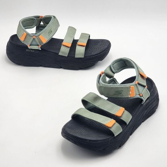 Skechers Max Cushioning Lured Ultra GO Athletic Platform Sandals Size 9 - Picture 1 of 10